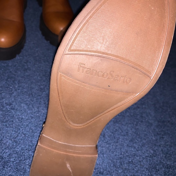 Franco Sarto Womens Haleen Brown Leather Wide Calf Knee-High Boots Boots NWOB. - Picture 7 of 8